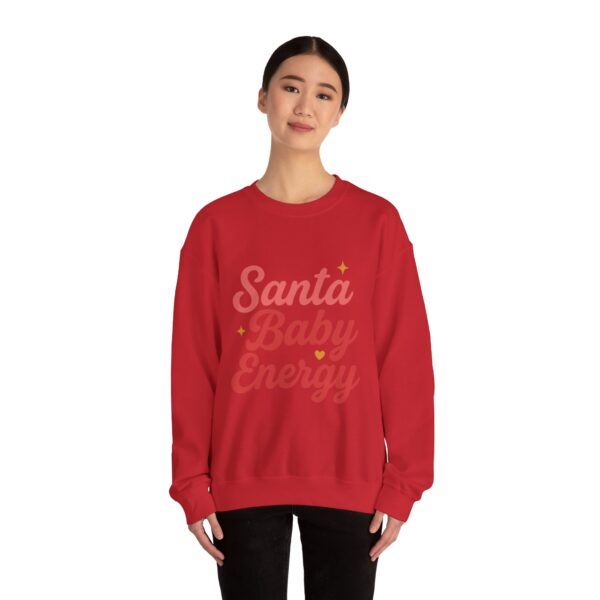 Santa Baby Energy Crewneck Sweatshirt - Cozy Holiday Apparel, Festive Gift, Winter Wardrobe, Unisex Sweater, Christmas Spirit - Image 16