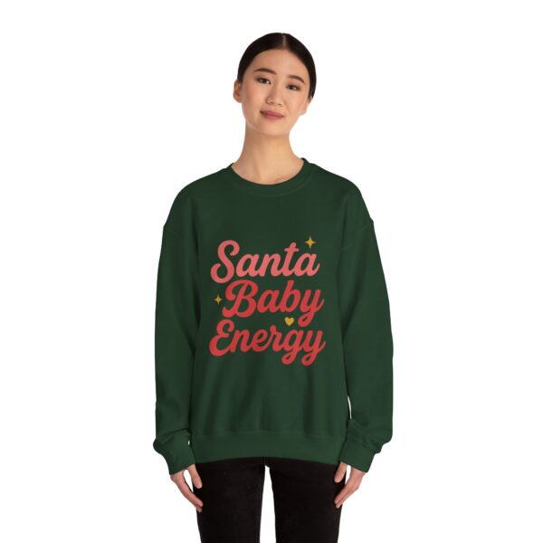 Santa Baby Energy Crewneck Sweatshirt - Cozy Holiday Apparel, Festive Gift, Winter Wardrobe, Unisex Sweater, Christmas Spirit - Image 12