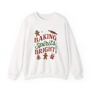 Baking Spirits Bright Crewneck Sweatshirt - Cozy Gift for Baking Lovers, Holiday Apparel, Winter Fashion, Christmas Sweatshirt, Unisex [...]