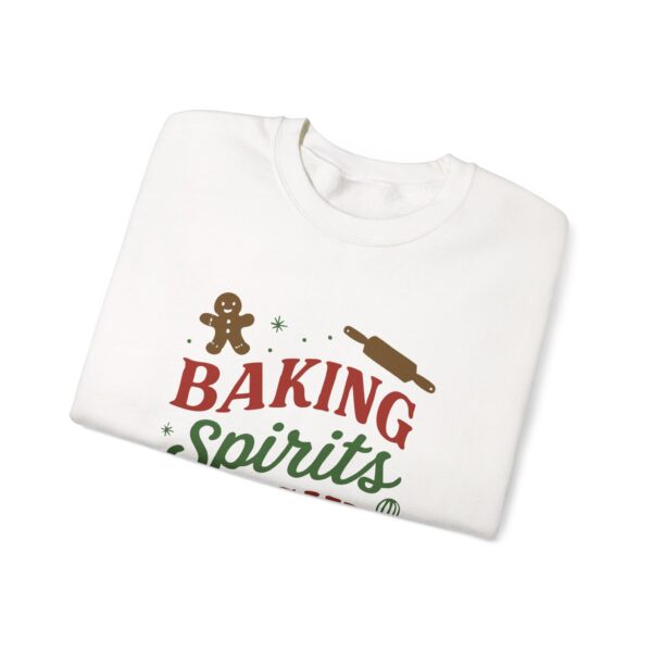 Baking Spirits Bright Crewneck Sweatshirt - Cozy Gift for Baking Lovers, Holiday Apparel, Winter Fashion, Christmas Sweatshirt, Unisex [...] - Image 3