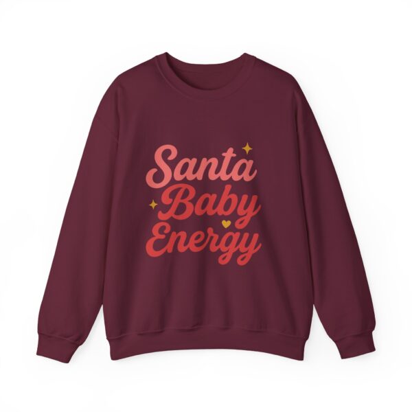 Santa Baby Energy Crewneck Sweatshirt - Cozy Holiday Apparel, Festive Gift, Winter Wardrobe, Unisex Sweater, Christmas Spirit - Image 5