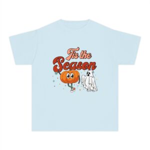 Halloween Youth Tee, Kids and Girls Cute Shirt, Trick or Treat Top, Spooky Children's T-Shirt, October Holiday Apparel, Pumpkin Costume