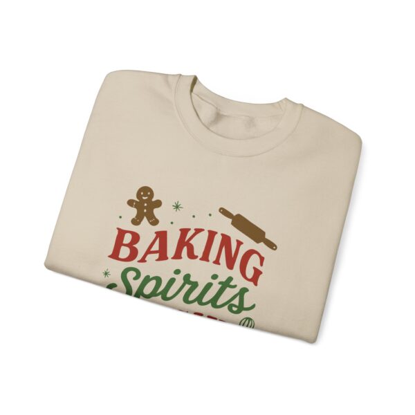 Baking Spirits Bright Crewneck Sweatshirt - Cozy Gift for Baking Lovers, Holiday Apparel, Winter Fashion, Christmas Sweatshirt, Unisex [...] - Image 7